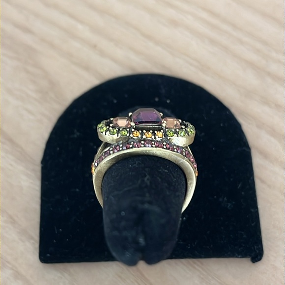 Heidi Daus Crystal Cocktail Ring Size 8 - Picture 4 of 7